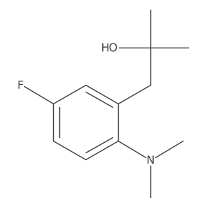 1-[2-(Dimethylamino)-5-fluorophenyl]-2-methylpropan-2-ol结构式