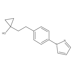 1-{2-[4-(1H-pyrazol-1-yl)phenyl]ethyl}cyclopropan-1-ol Structure