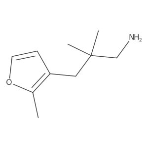 2,2-Dimethyl-3-(2-methylfuran-3-yl)propan-1-amine结构式