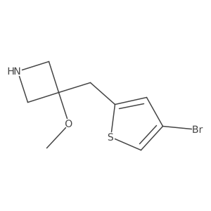 3-[(4-Bromothiophen-2-yl)methyl]-3-methoxyazetidine结构式