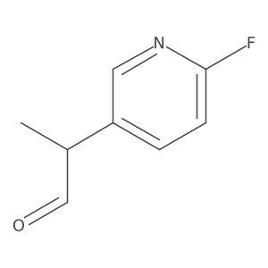 2-(6-Fluoropyridin-3-yl)propanal Structure