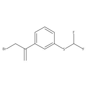 1-(3-Bromoprop-1-en-2-yl)-3-[(difluoromethyl)sulfanyl]benzene Structure