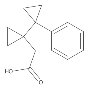 2-[1-(1-Phenylcyclopropyl)cyclopropyl]acetic acid Structure