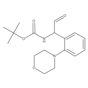 tert-butyl N-{1-[2-(morpholin-4-yl)phenyl]-2-oxoethyl}carbamate结构式