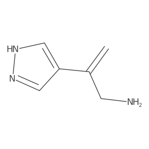 2-(1H-pyrazol-4-yl)prop-2-en-1-amine结构式