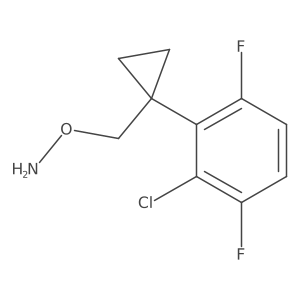 O-{[1-(2-chloro-3,6-difluorophenyl)cyclopropyl]methyl}hydroxylamine Structure