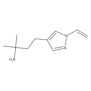 4-(1-ethenyl-1H-pyrazol-4-yl)-2-methylbutan-2-amine结构式