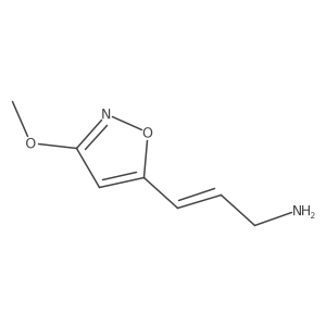 3-(3-Methoxy-1,2-oxazol-5-yl)prop-2-en-1-amine结构式