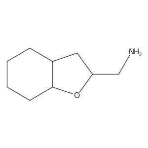 rac-[(3aR,7aS)-octahydro-1-benzofuran-2-yl]methanamine结构式