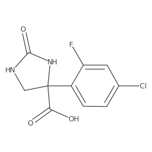 4-(4-Chloro-2-fluorophenyl)-2-oxoimidazolidine-4-carboxylic acid Structure