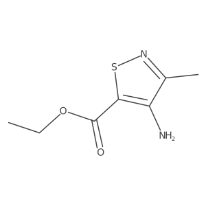 Ethyl 4-amino-3-methyl-1,2-thiazole-5-carboxylate结构式