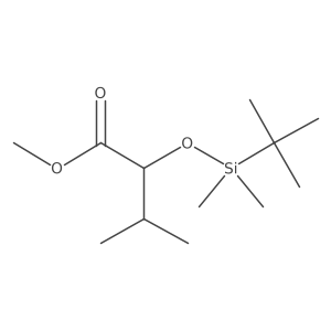 Methyl 2-[(tert-butyldimethylsilyl)oxy]-3-methylbutanoate结构式