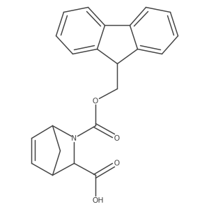 2-(9H-Fluoren-9-ylmethoxycarbonyl)-2-azabicyclo[2.2.1]hept-5-ene-3-carboxylic acid结构式