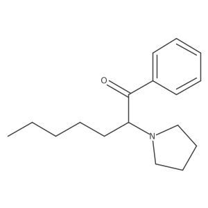 alpha-Pyrrolidinoheptaphenone, (S)-结构式