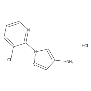 1-(3-Chloropyridin-2-yl)pyrazol-4-amine;hydrochloride Structure