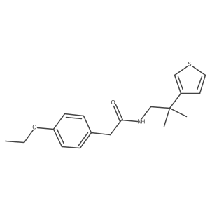 2-(4-ethoxyphenyl)-N-(2-methyl-2-(thiophen-3-yl)propyl)acetamide结构式