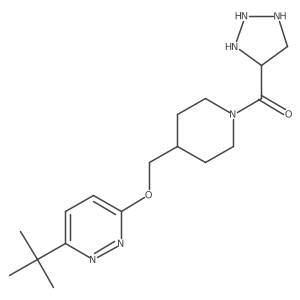[4-[(6-Tert-butylpyridazin-3-yl)oxymethyl]piperidin-1-yl]-(triazolidin-4-yl)methanone Structure