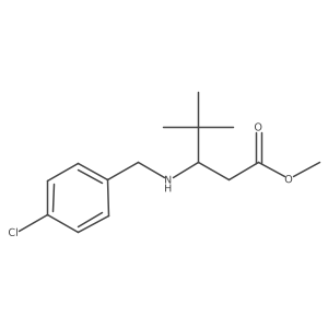 Methyl 3-{[(4-chlorophenyl)methyl]amino}-4,4-dimethylpentanoate Structure
