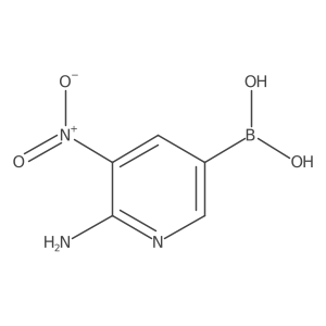 (6-Amino-5-nitropyridin-3-yl)boronic acid Structure