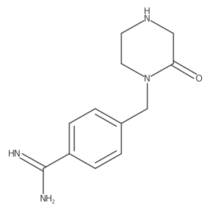 4-(2-Oxopiperazin-1-ylmethyl)benzamidine结构式