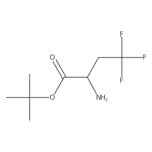 tert-butyl (2S)-2-amino-4,4,4-trifluorobutanoate Structure