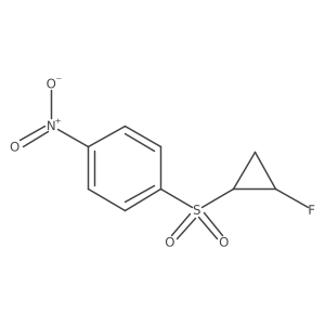 rel-1-(((1R,2R)-2-Fluorocyclopropyl)sulfonyl)-4-nitrobenzene Structure