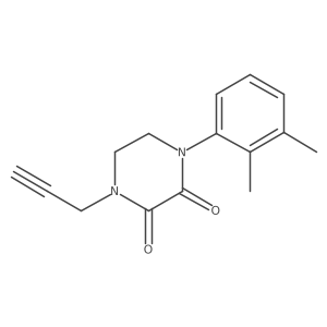 1-(2,3-Dimethylphenyl)-4-prop-2-ynylpiperazine-2,3-dione Structure