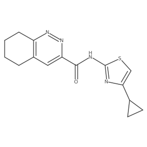 N-(4-Cyclopropyl-1,3-thiazol-2-yl)-5,6,7,8-tetrahydrocinnoline-3-carboxamide Structure