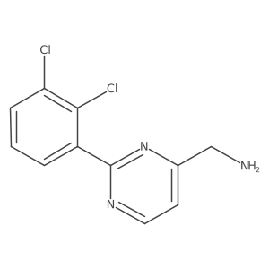 1-[2-(2,3-Dichlorophenyl)pyrimidin-4-yl]methanamine Structure