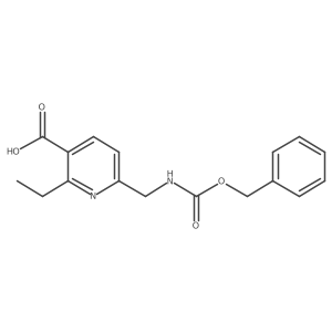 6-({[(Benzyloxy)carbonyl]amino}methyl)-2-ethylpyridine-3-carboxylic acid结构式