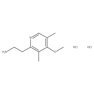 2-(4-Methoxy-3,5-dimethylpyridin-2-yl)ethan-1-amine dihydrochloride Structure