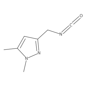 3-(isocyanatomethyl)-1,5-dimethyl-1H-pyrazole Structure