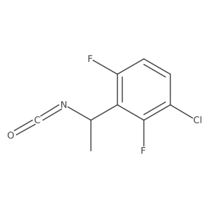 1-Chloro-2,4-difluoro-3-(1-isocyanatoethyl)benzene结构式