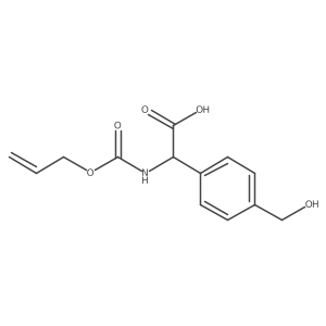 2-[4-(Hydroxymethyl)phenyl]-2-{[(prop-2-en-1-yloxy)carbonyl]amino}acetic acid结构式