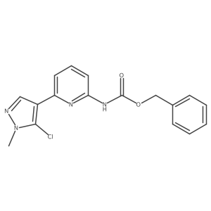 benzyl N-[6-(5-chloro-1-methyl-1H-pyrazol-4-yl)pyridin-2-yl]carbamate结构式