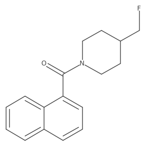 4-(Fluoromethyl)-1-(naphthalene-1-carbonyl)piperidine结构式