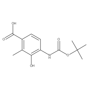 4-{[(Tert-butoxy)carbonyl]amino}-3-hydroxy-2-methylbenzoic acid Structure
