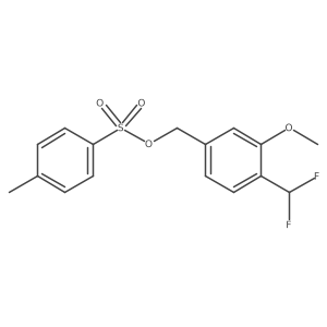 [4-(Difluoromethyl)-3-methoxyphenyl]methyl 4-methylbenzene-1-sulfonate结构式