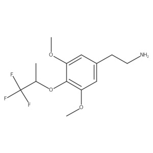2-{3,5-Dimethoxy-4-[(1,1,1-trifluoropropan-2-yl)oxy]phenyl}ethan-1-amine结构式