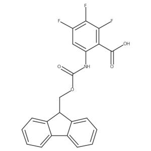 6-({[(9H-fluoren-9-yl)methoxy]carbonyl}amino)-2,3,4-trifluorobenzoic acid结构式