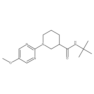 N-tert-butyl-1-(5-methoxypyrimidin-2-yl)piperidine-3-carboxamide结构式
