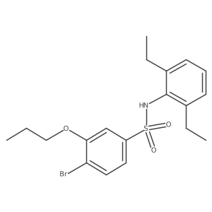 4-bromo-N-(2,6-diethylphenyl)-3-propoxybenzene-1-sulfonamide Structure