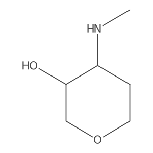 rel-(3S,4R)-4-(Methylamino)tetrahydro-2H-pyran-3-ol结构式