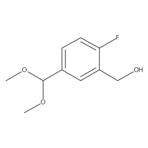 [5-(Dimethoxymethyl)-2-fluorophenyl]methanol结构式
