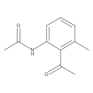 N-(2-Acetyl-3-methylphenyl)acetamide Structure