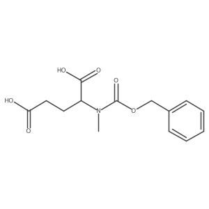 N-(benzyloxycarbonyl)-N-methyl-L-glutamic acid结构式