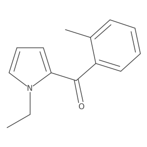(1-Ethyl-1H-pyrrol-2-yl)(2-methylphenyl)methanone结构式