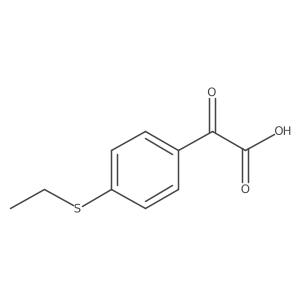 4-(Ethylthio)-I+/--oxobenzeneacetic acid Structure