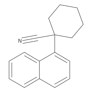 1-(Naphthalen-1-yl)cyclohexanecarbonitrile结构式