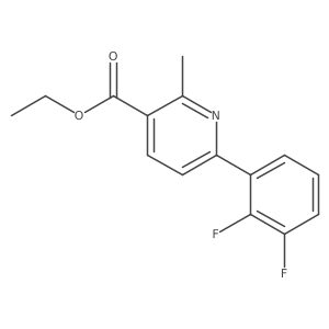 Ethyl 6-(2,3-difluorophenyl)-2-methylnicotinate结构式